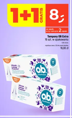 Tampony OB ExtraProtect Normal promocja w Dealz