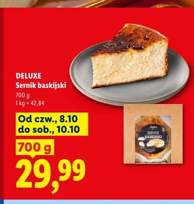 Sernik baskijski Deluxe promocja w Lidl