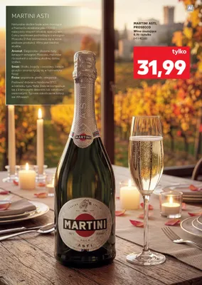 Wino musujące Martini Prosecco promocja w Kaufland