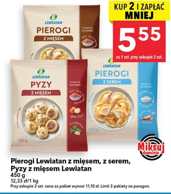 Pyzy z mięsem promocja w LEWIATAN