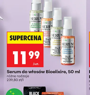 Serum do włosów Bioelixire promocja w Biedronka