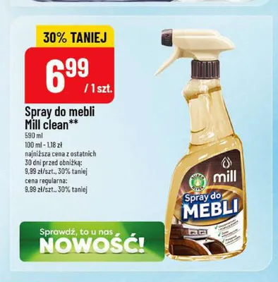 Spray do mebli Mill Clean promocja w POLOmarket