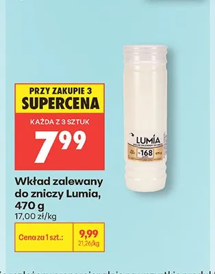 Wkład zalewany do zniczy Lumia promocja w Biedronka