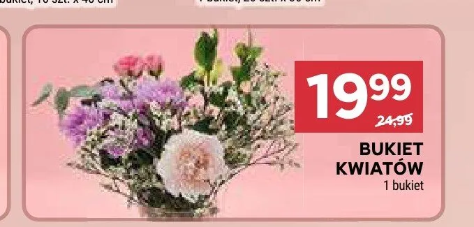 Bukiet kwiatów promocja w Stokrotka