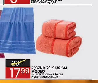 Ręcznik Modeo 70x140 cm promocja w Wafelek
