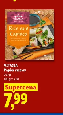 Papier ryżowy Vitasia promocja w Lidl