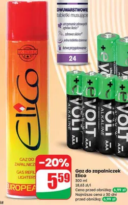 Gaz do zapalniczek promocja w Dino