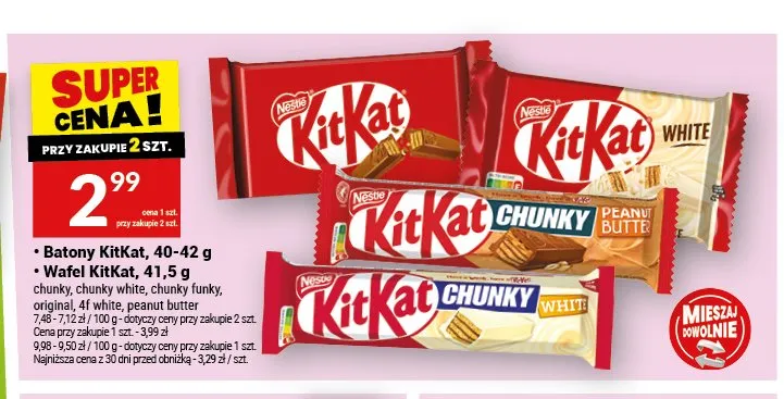 Baton KitKat Chunky promocja w Twój Market