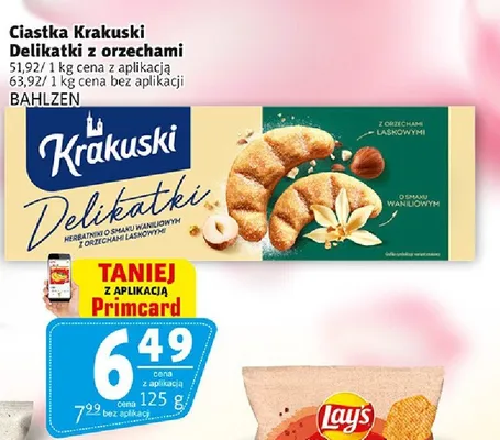 Ciastka Delikatki z orzechami promocja w Prim Market
