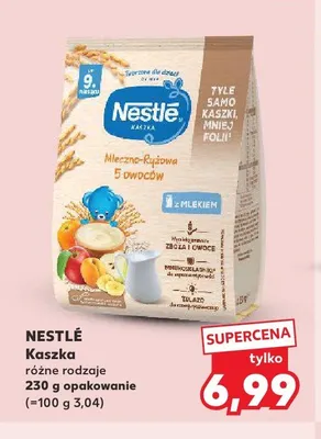 Kaszka mleczno-ryżowa 5 owoców Nestlé promocja w Kaufland