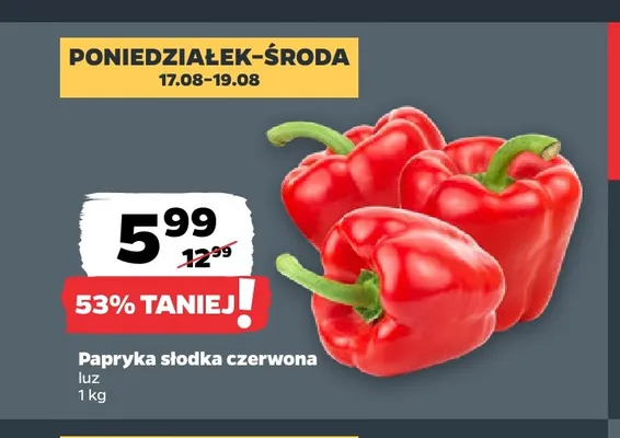 Papryka słodka czerwona luz promocja w Netto