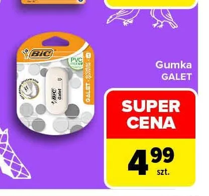 Gumka Galet Bic promocja w Carrefour Market