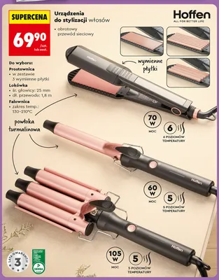 Lokówka do włosów Hoffen promocja w Biedronka