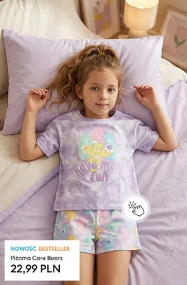 Piżama dziecięca Care Bears promocja w Sinsay
