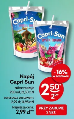 Napój różne rodzaje promocja w Żabka