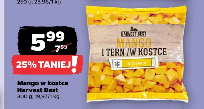Mango w kostce Harvest Best promocja w Netto