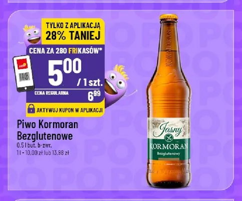Piwo Kormoran Bezglutenowe promocja w POLOmarket