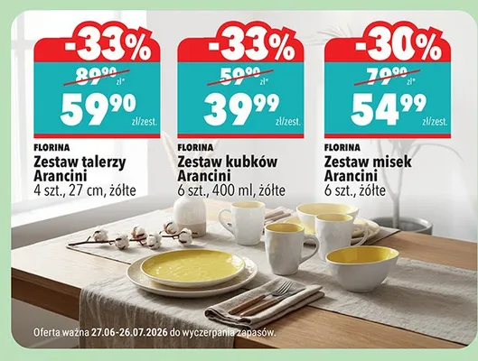 Zestaw kubków Arancini Florina 6-pak 400 ml promocja w Biedronka