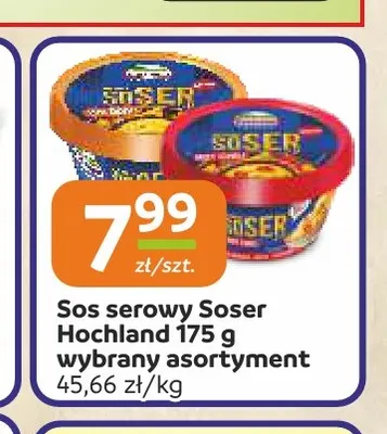 Sos serowy Sosser Hochland promocja w Społem Częstochowa
