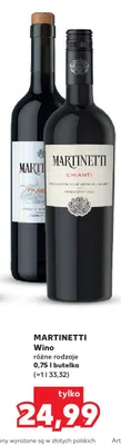 Wino czerwone Martinetti Chianti promocja w Kaufland