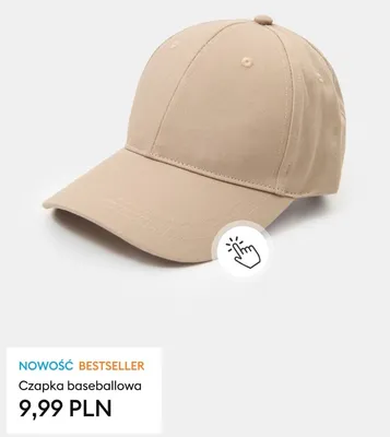 Czapka baseballowa promocja w Sinsay