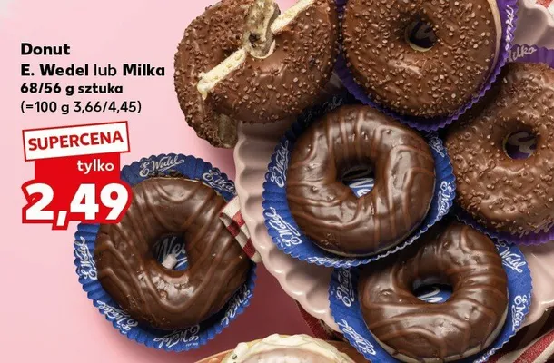 Donut E. Wedel lub Milka promocja w Kaufland