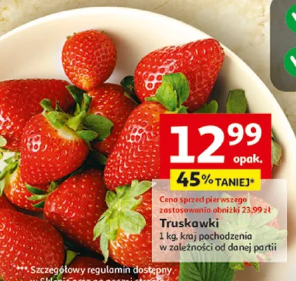 Truskawki promocja w Auchan
