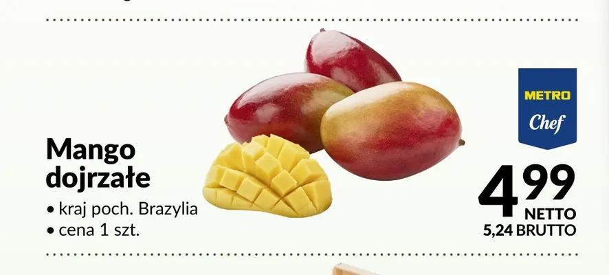 Mango dojrzałe Metro Chef promocja w Makro