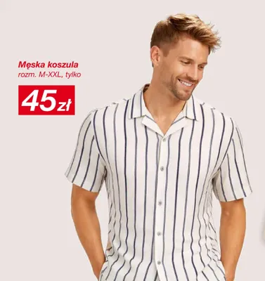 Męska koszula rozm. M-XXL promocja w KiK