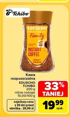 Kawa rozpuszczalna Eduscho Family promocja w Carrefour Market