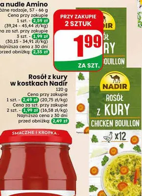 Rosoł z kury w kostkach Nadir promocja w Dino
