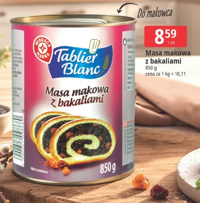 Masa makowa z bakaliami promocja w Leclerc