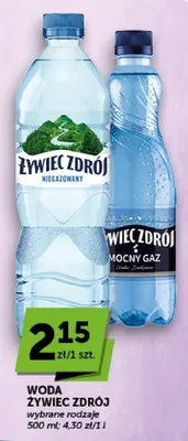 Woda gazowana Żywiec Zdrój Mocny Gaz promocja w Groszek
