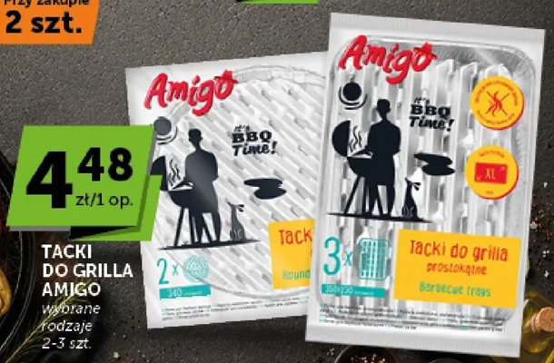 Tacki do grilla okrągłe Amigo promocja w Euro Sklep