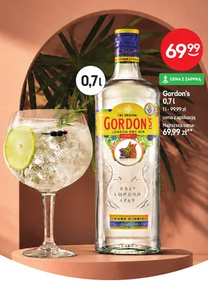 Gin Gordon's London Dry promocja w Żabka