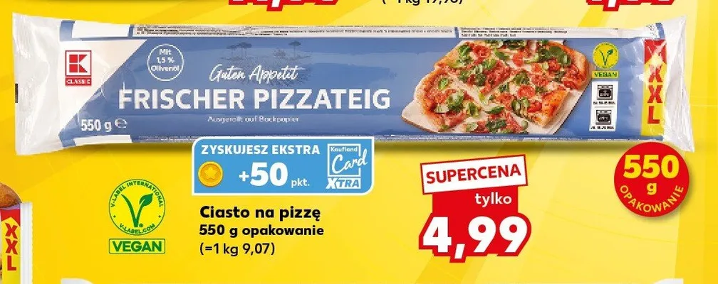 Ciasto na pizzę K Classic promocja w Kaufland