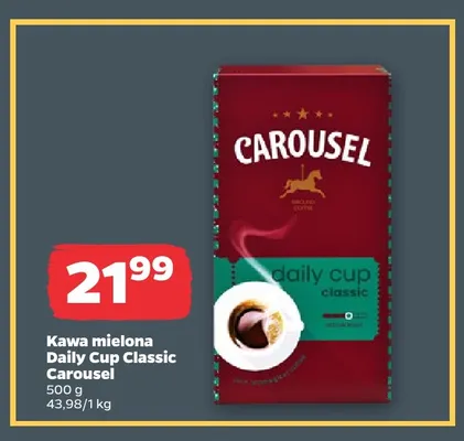 Kawa mielona Daily Cup Classic Carousel promocja w Netto