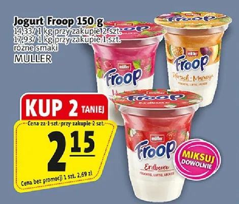 Jogurt Froop promocja w Prim Market