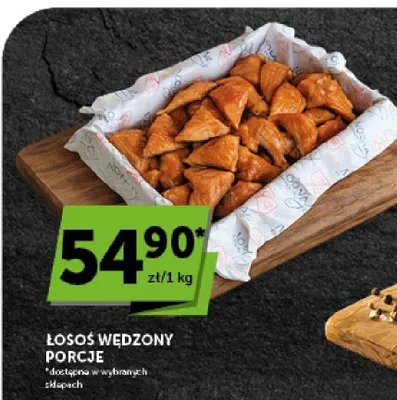 Łosoś wędzony porcje promocja w Groszek