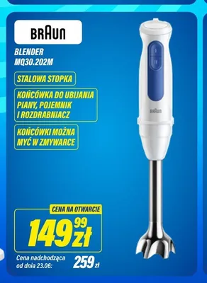Blender Braun MQ30,202 m promocja w RTV EURO AGD