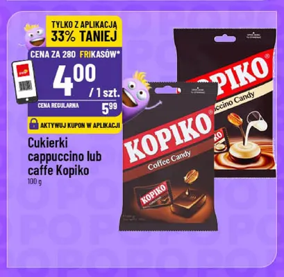 Cukierki cappuccino Kopiko promocja w POLOmarket