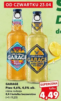 Piwo Garage 4,6% 4,5% alk. promocja w Kaufland
