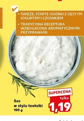 Sos w stylu tzatziki promocja w Kaufland