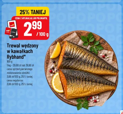 Trewal wędzony w kawałkach Rybhand promocja w POLOmarket