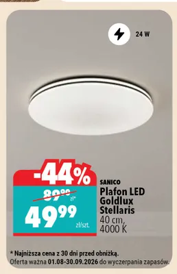 Plafon LED Goldlux Stellar Sanico promocja w Biedronka Home
