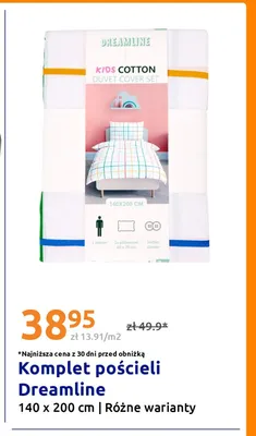Komplet pościeli Dreamline 140x200 cm promocja w Action
