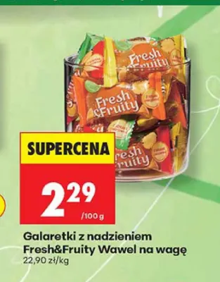 Galaretki z nadzieniem Fresh & Fruity Wawel na wagę promocja w Biedronka