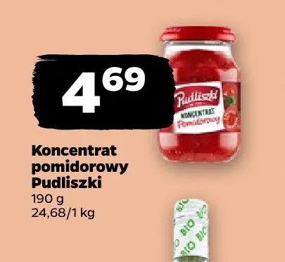 Koncentrat pomidorowy Pudliszki promocja w Netto