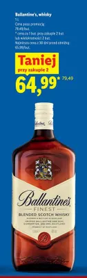 Whisky Ballantine's promocja w Lidl