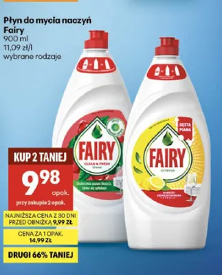 Płyn do mycia naczyń Fairy Cytryna promocja w Delikatesy Centrum